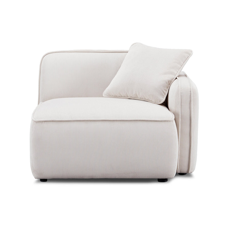 Travie Performance Corduroy Velvet RAF Corner Chair