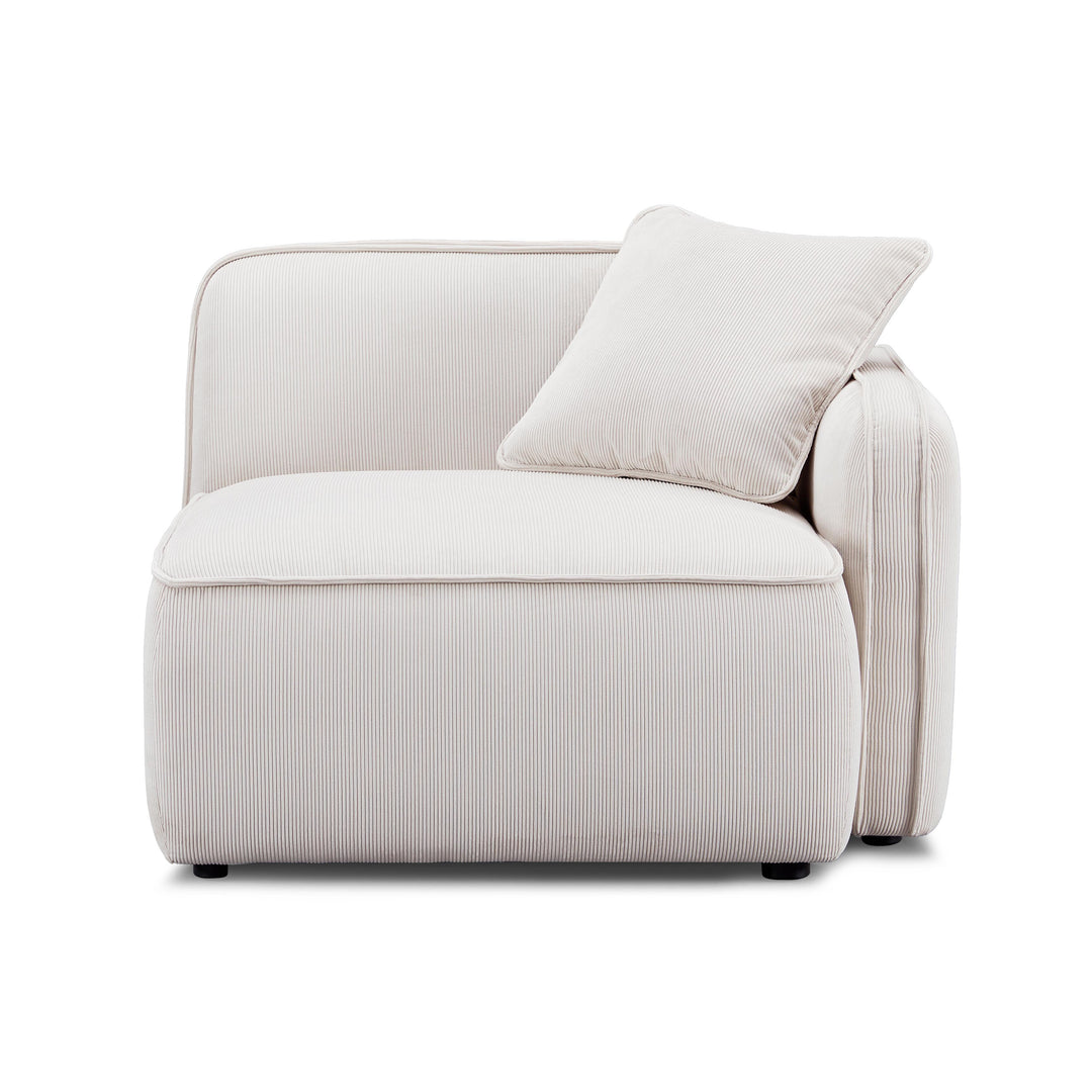 Travie Performance Corduroy Velvet RAF Corner Chair