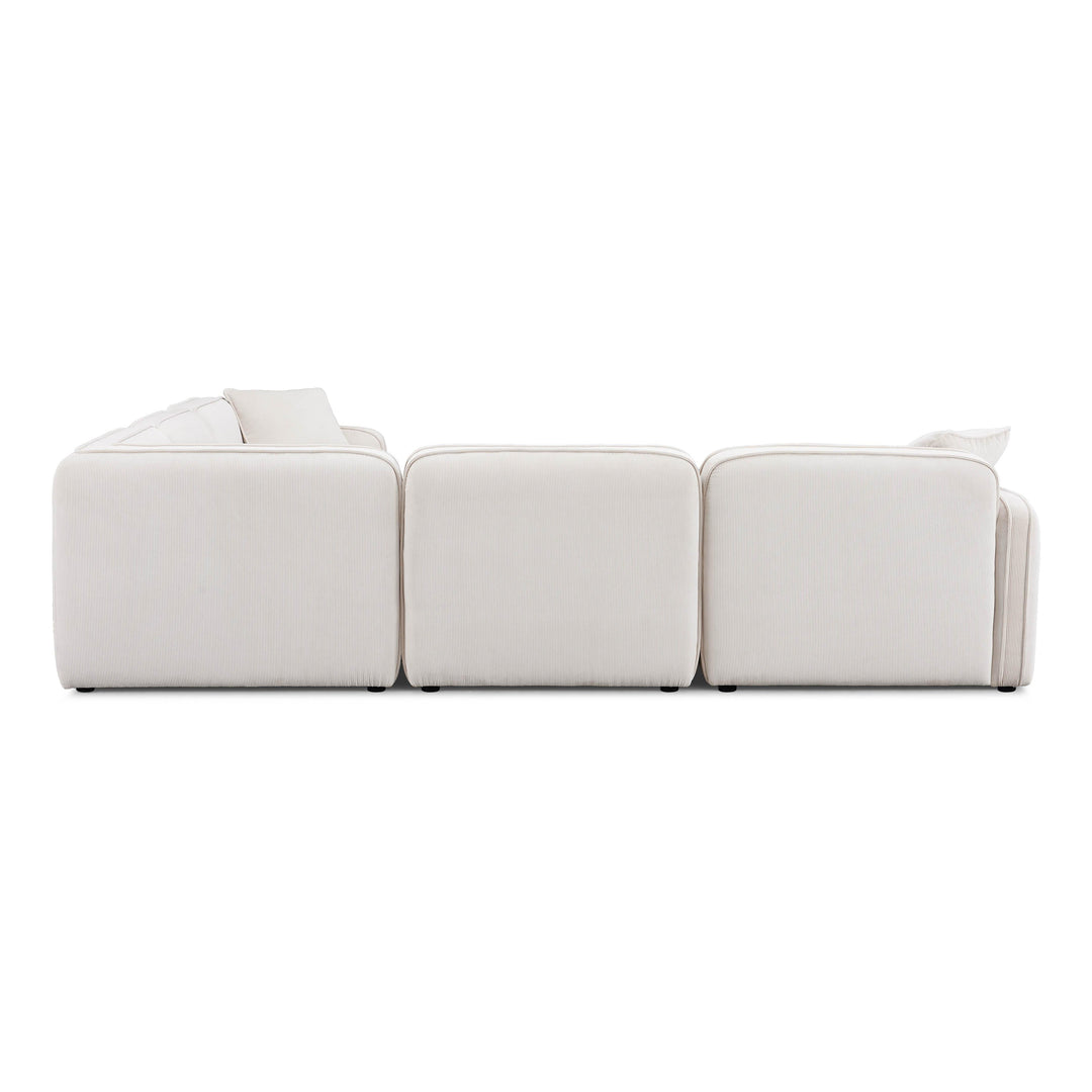 Travie 5-Piece Performance Corduroy Velvet Modular L-Sectional
