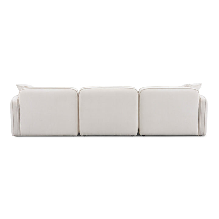 Travie 112" Performance Corduroy Velvet Modular Sofa