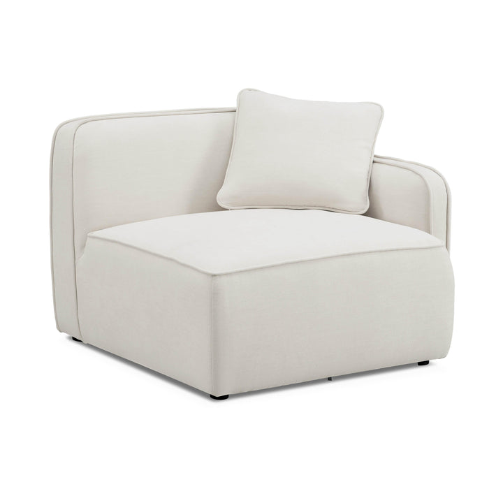 Travie Sand Upcycled Performance Linen RAF Corner Chair