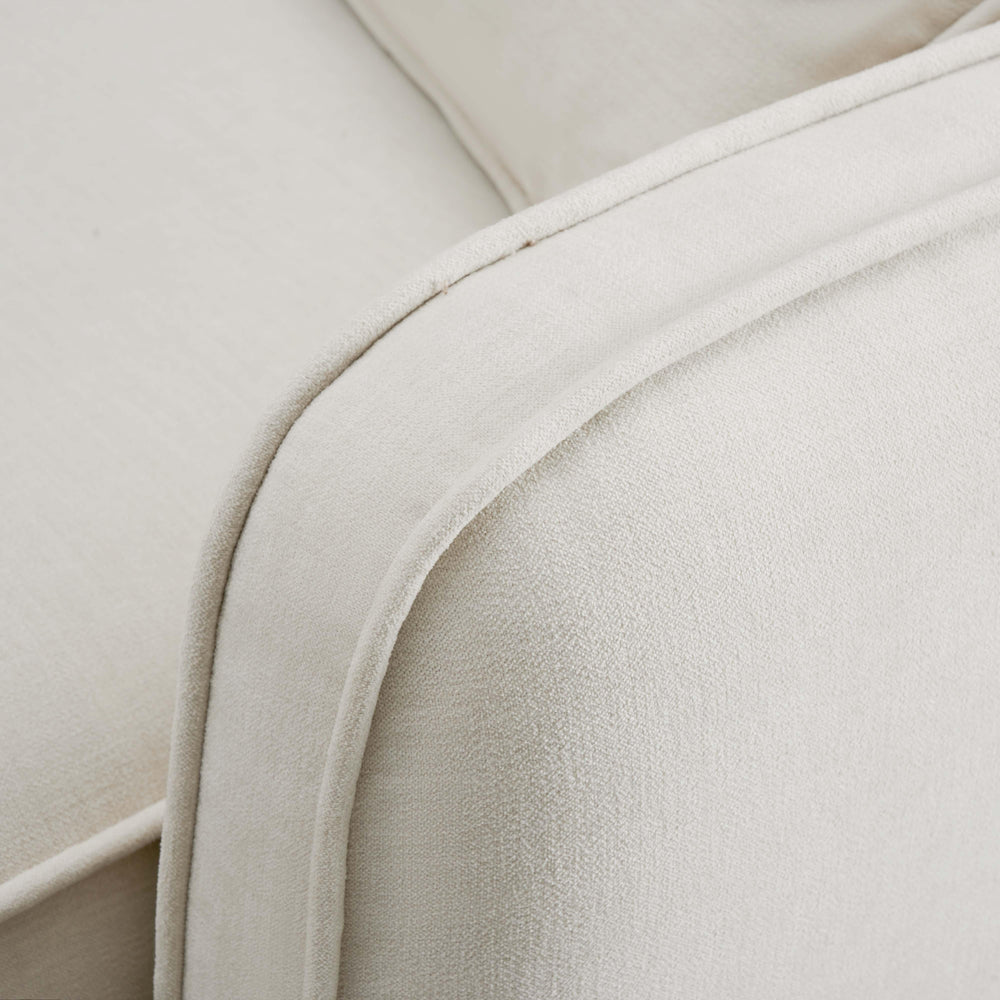 Travie Sand Upcycled Performance Linen RAF Corner Chair