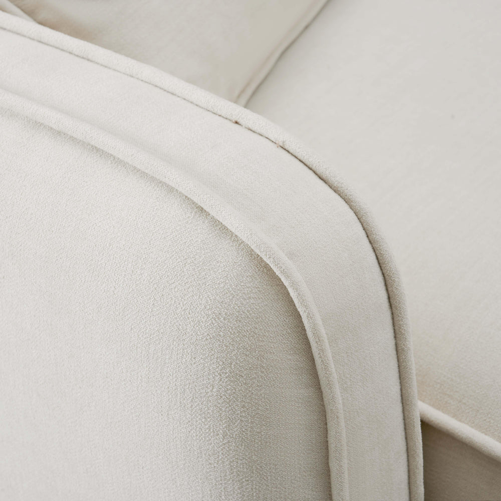 Travie Sand Upcycled Performance Linen LAF Corner Chair