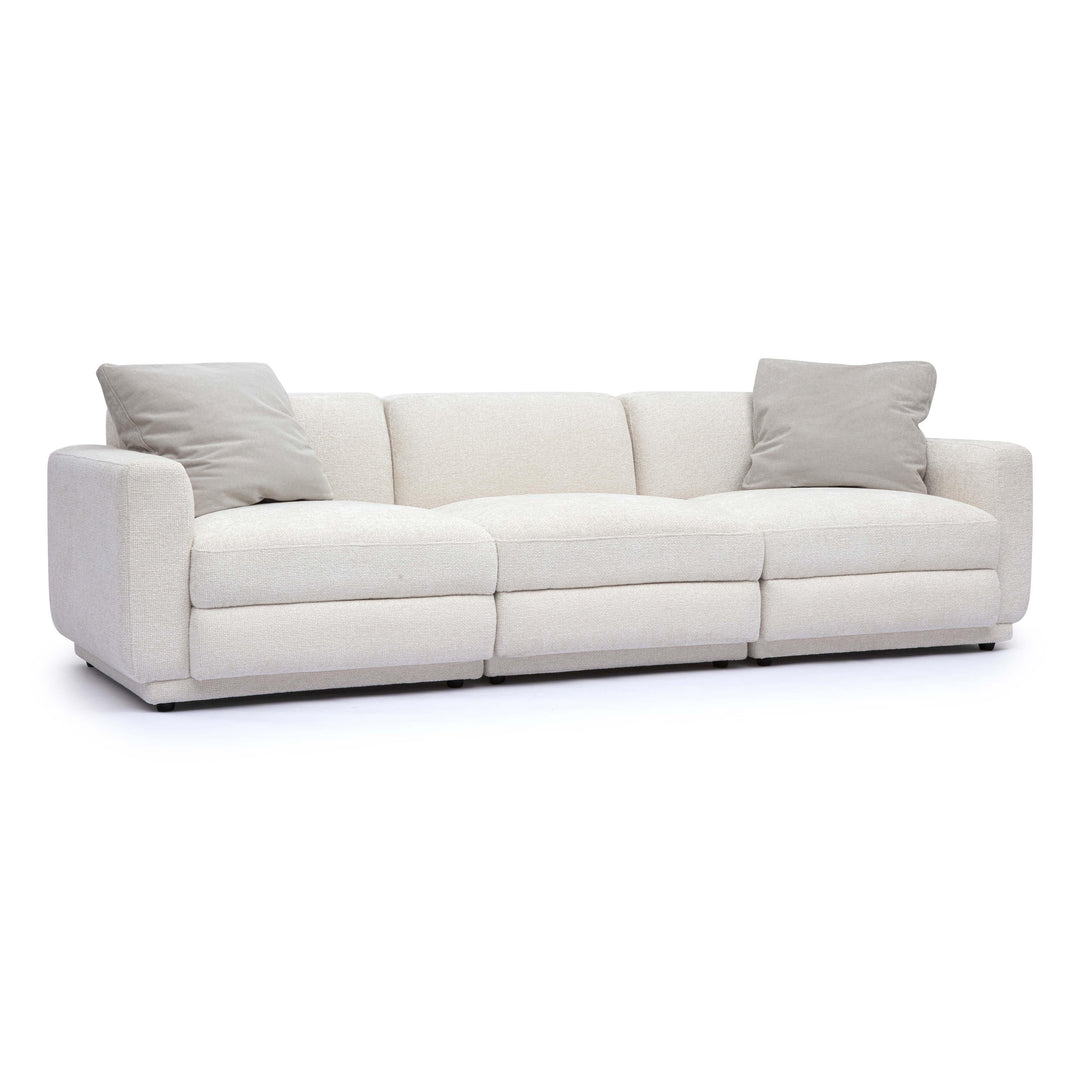 TOV Furniture Perry 96" Cream Performance Chenille Modular Sofa
