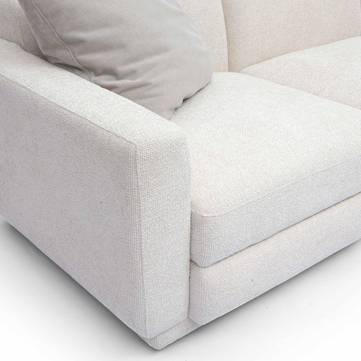 Perry 96" Cream Performance Chenille Modular Sofa