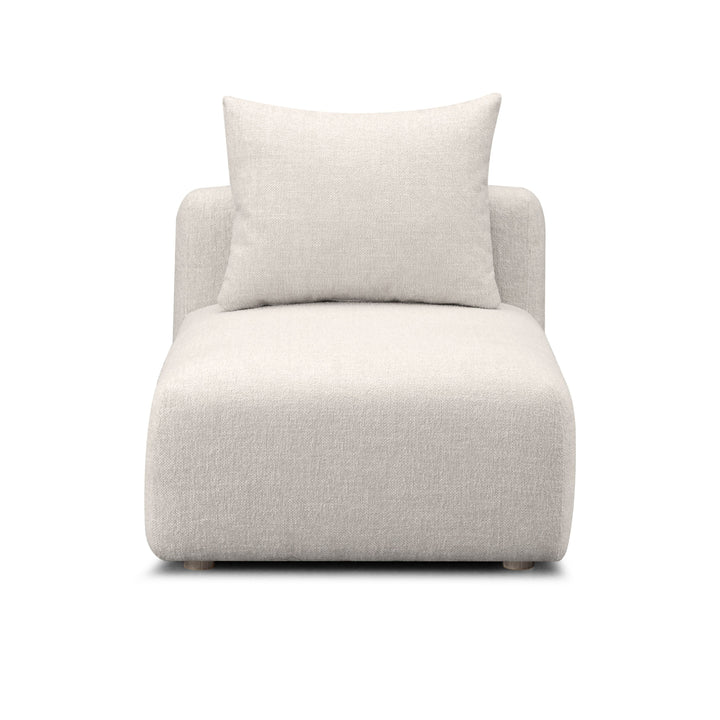 Hangover Contract-Grade Textured Fabric Modular Armless Chair