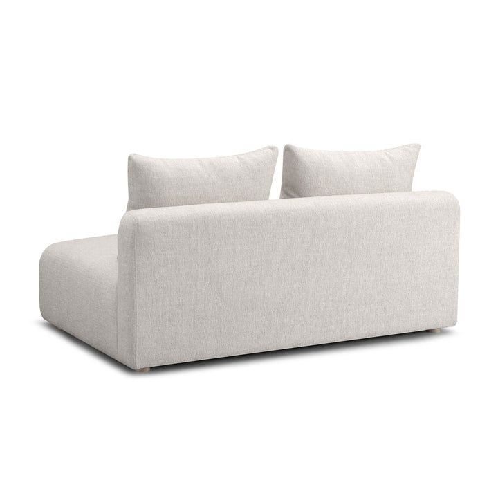 Hangover 64" Ivory Armless Modular Loveseat