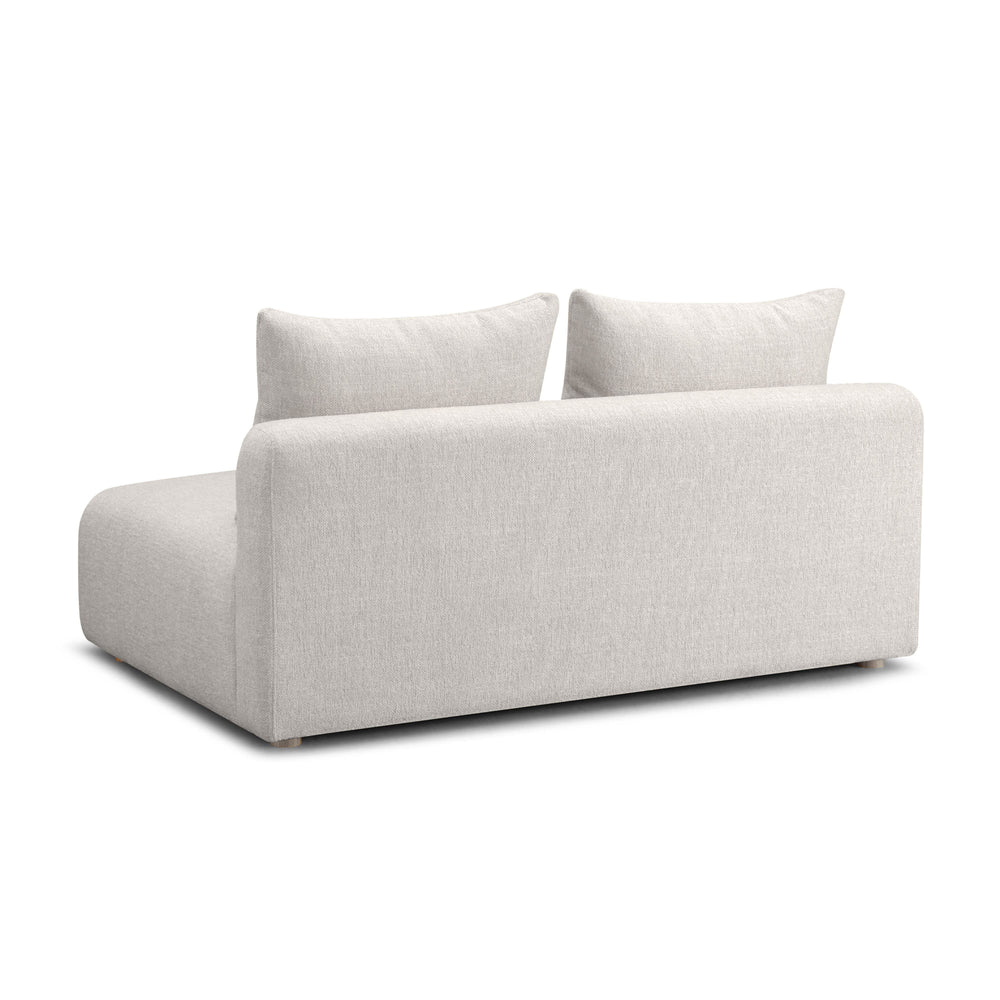 Hangover 64" Ivory Armless Modular Loveseat