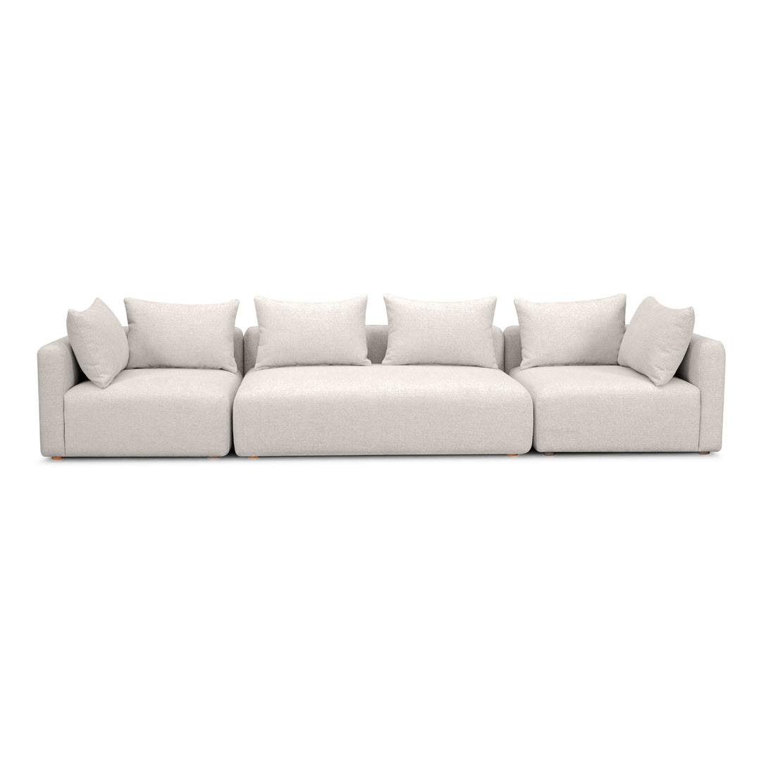 Hangover 145" Contract-Grade Textured Fabric Long Sofa
