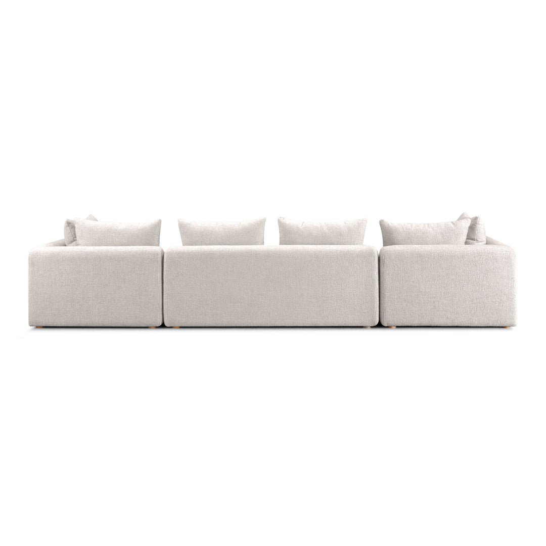 Hangover 145" Contract-Grade Textured Fabric Long Sofa