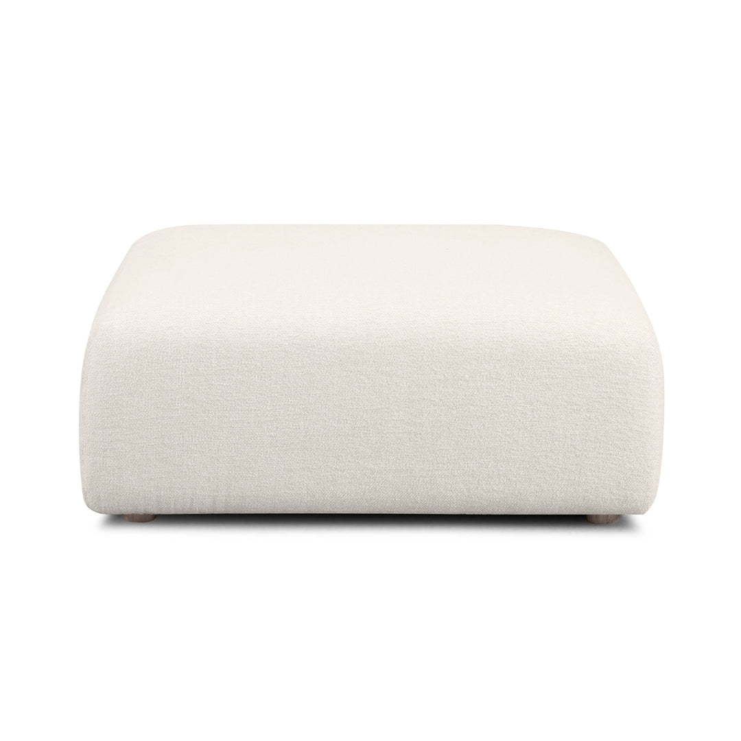 Hangover Contract-Grade Textured Fabric Ottoman
