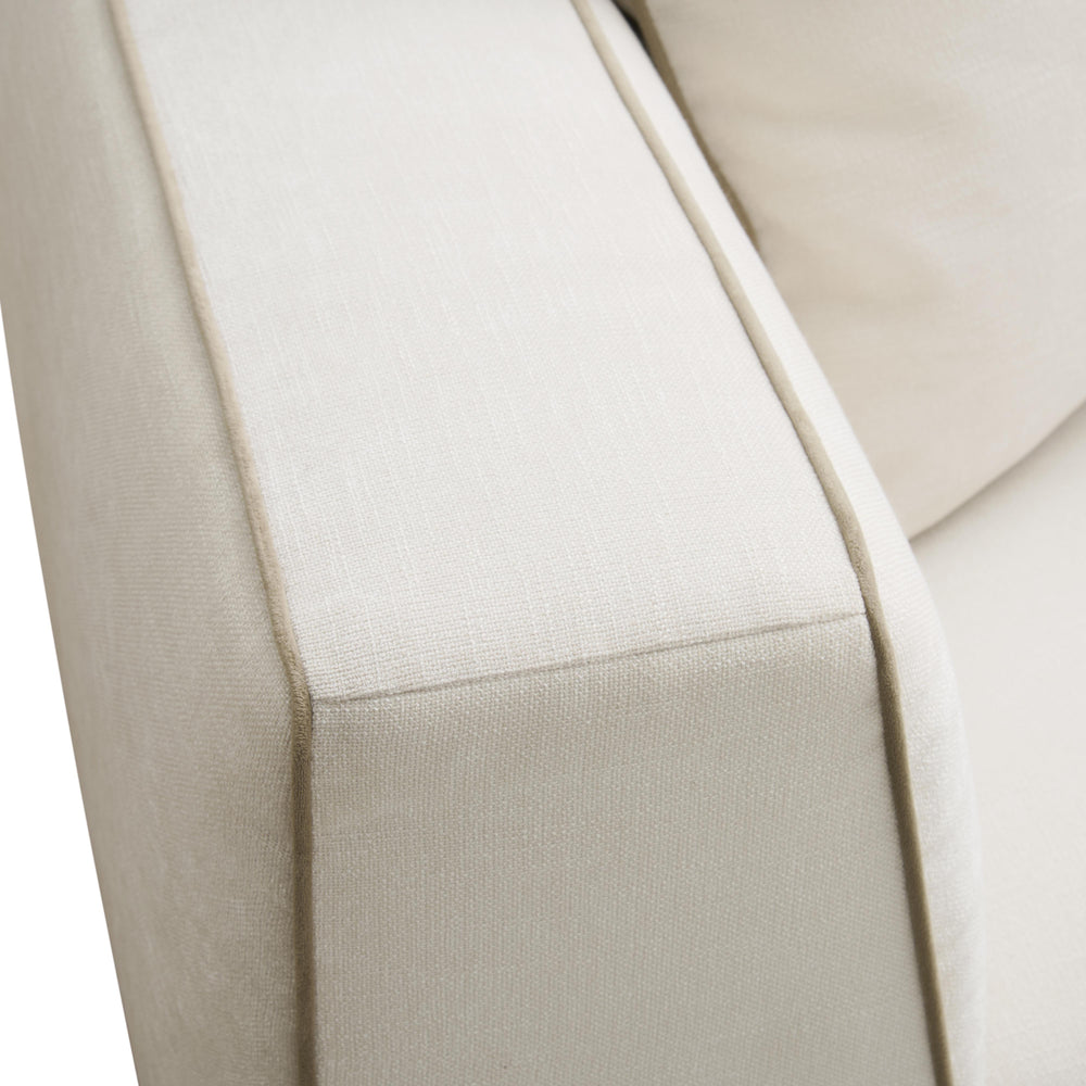 Tristine 96" Cream Contract-Grade Linen Sofa