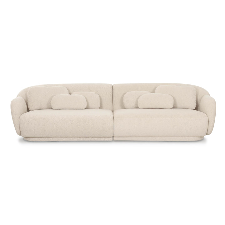 Misty 115" Cream Performance Boucle Modular Sofa