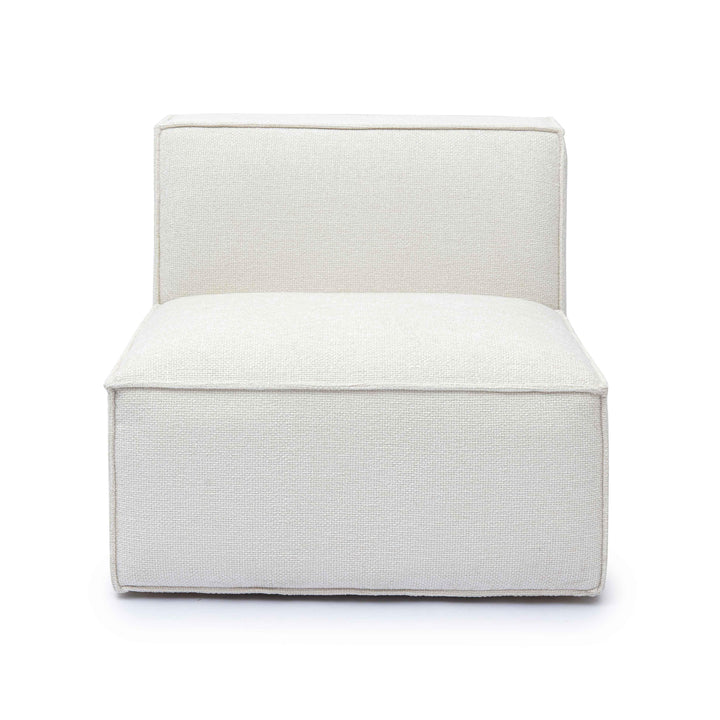 Mindy Performance Chenille Basketweave Modular Armless Chair