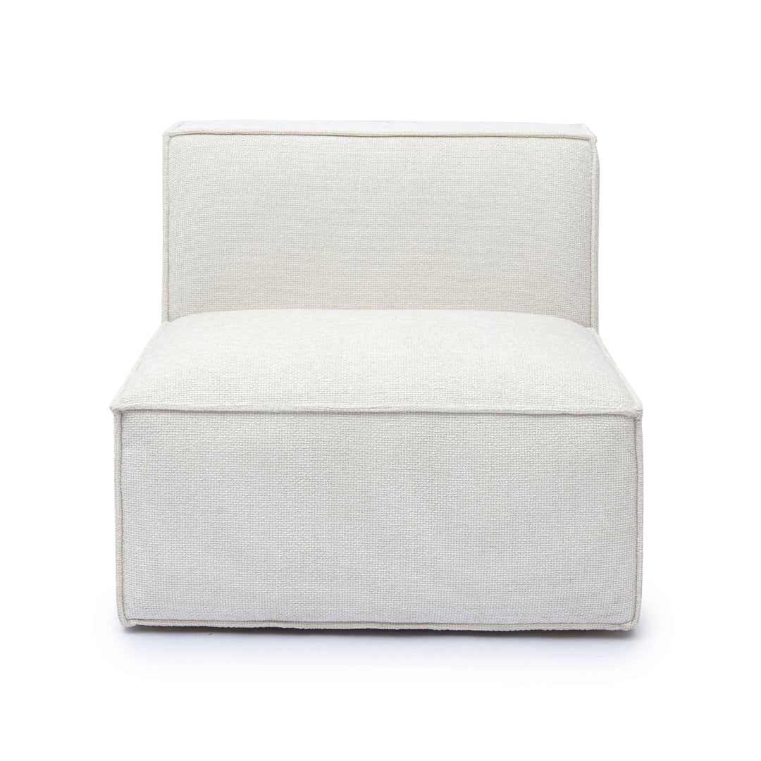 Mindy Performance Chenille Basketweave Modular Armless Chair