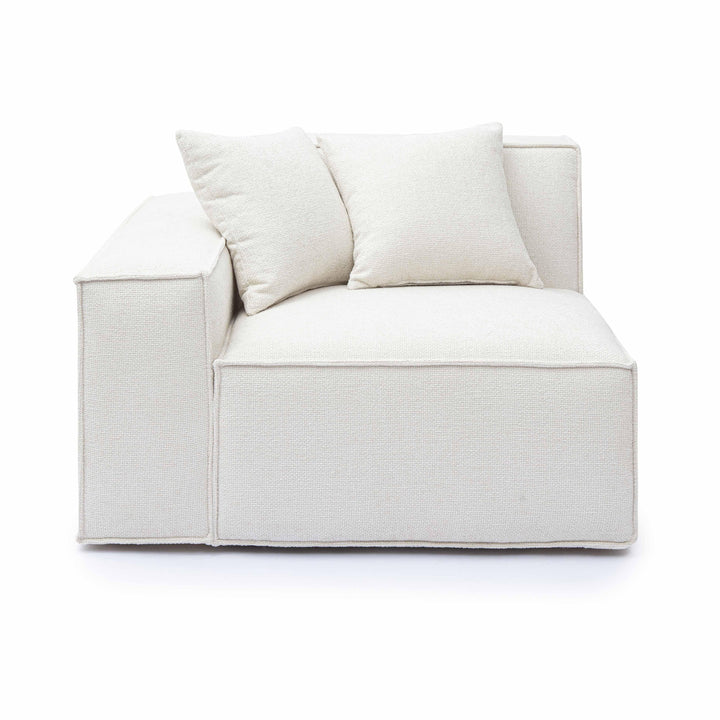 Mindy Performance Chenille Basketweave Modular Corner Chair