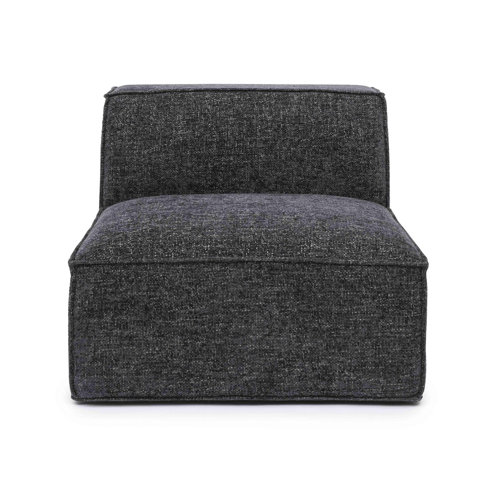 Mindy Performance Chenille Basketweave Modular Armless Chair