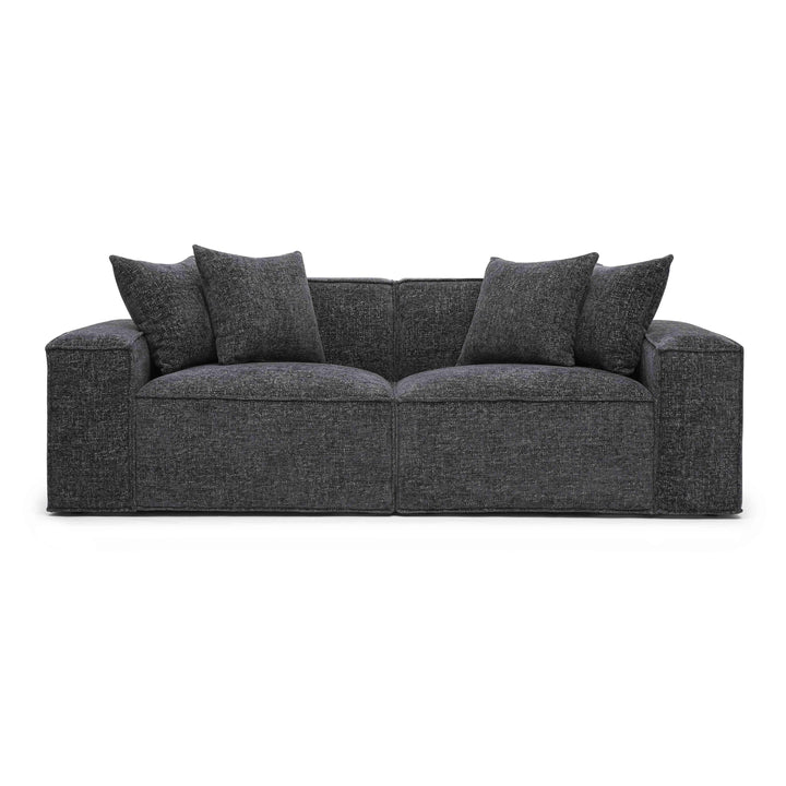 Mindy 84" Performance Chenille Basketweave Modular Loveseat