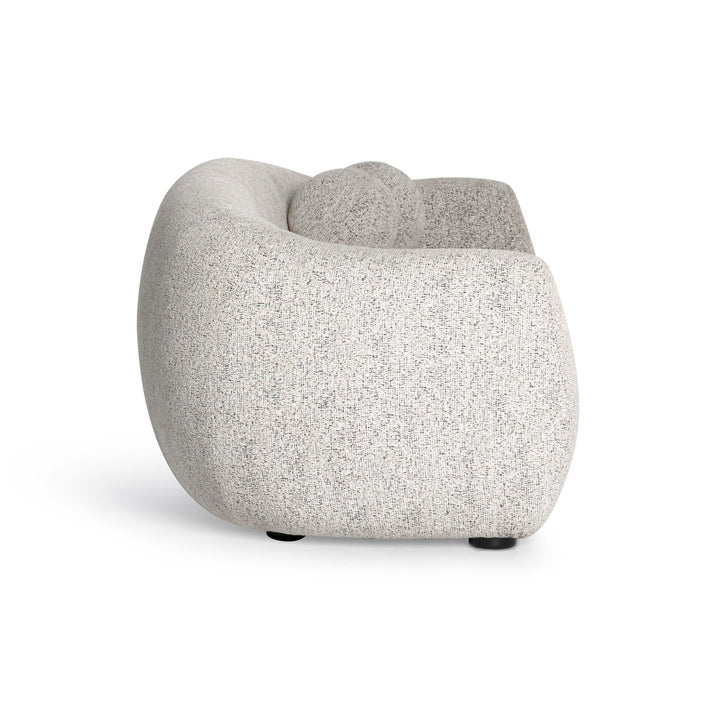 Judy 80" Black and White Woven Performance Fabric Sofa