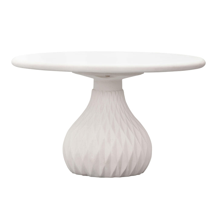 Tulum 27.5" Ivory Concrete Indoor/Outdoor Round Coffee Table