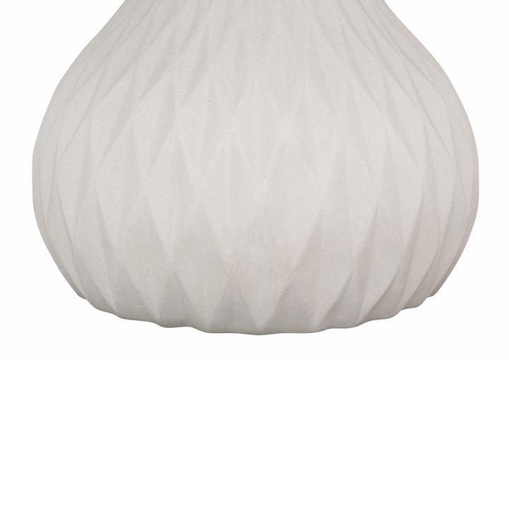 Tulum 27.5" Ivory Concrete Indoor/Outdoor Round Coffee Table