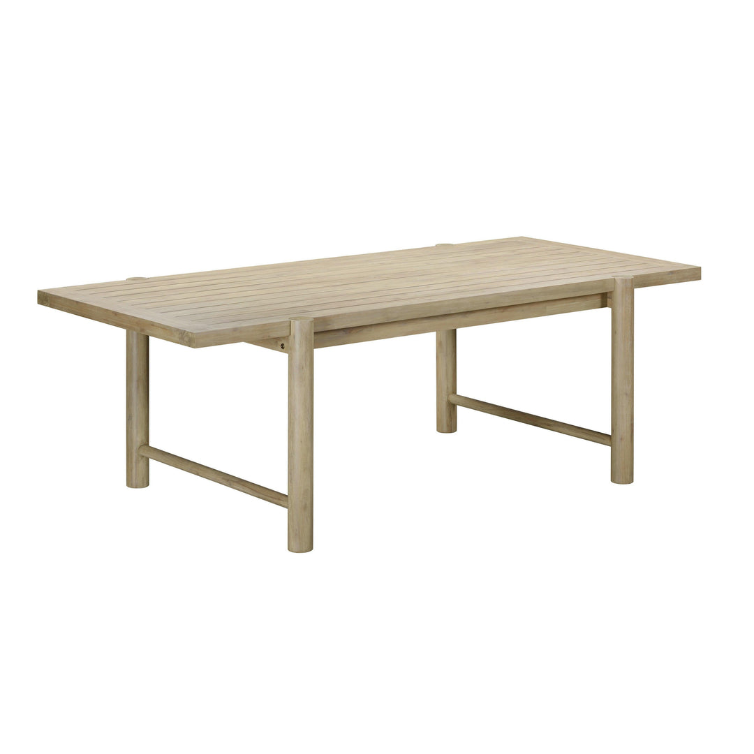 TOV Furniture Gata 87" Light Teak Outdoor Rectangular Dining Table