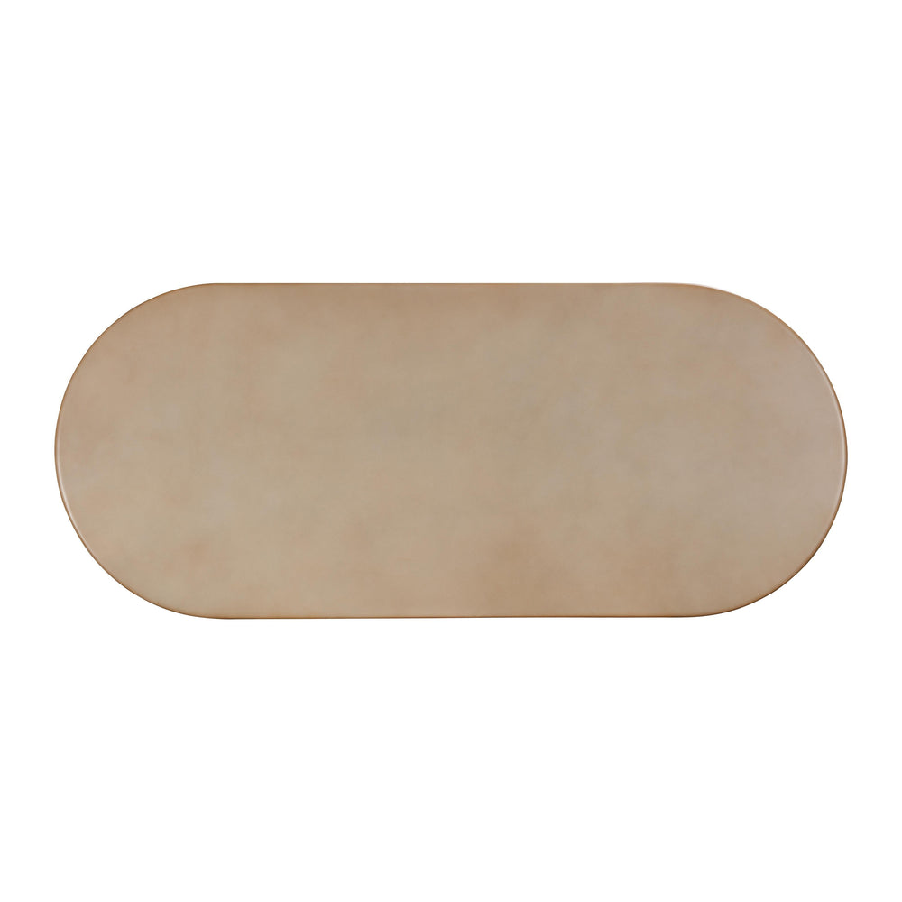 Fassa 87" Faux Terracotta Indoor/Outdoor Oval Dining Table