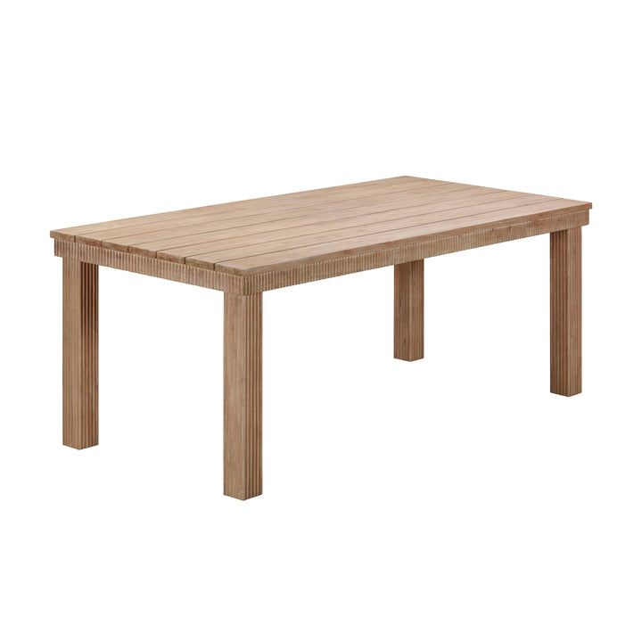 Cassie 75" Natural Outdoor Rectangular Dining Table