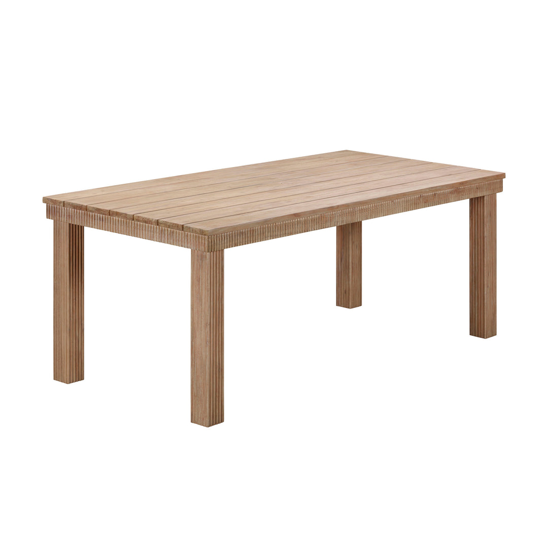 Cassie 75" Natural Outdoor Rectangular Dining Table