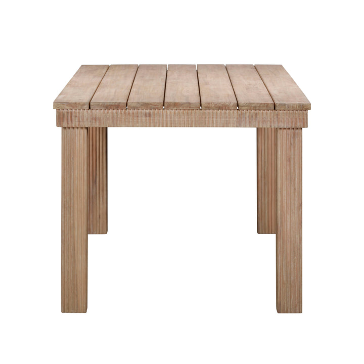 Cassie 75" Natural Outdoor Rectangular Dining Table