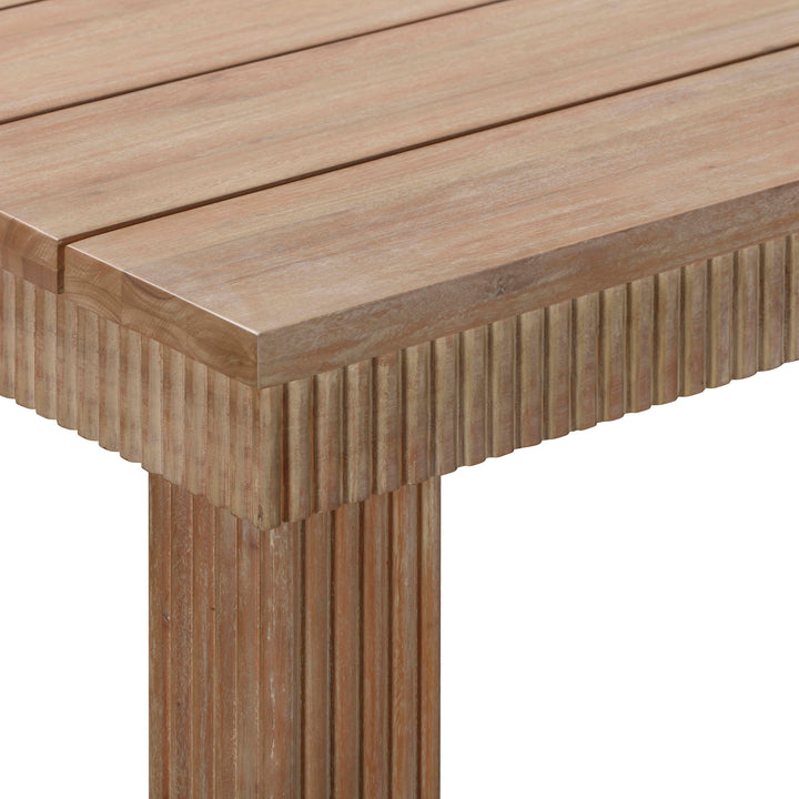 Cassie 75" Natural Outdoor Rectangular Dining Table