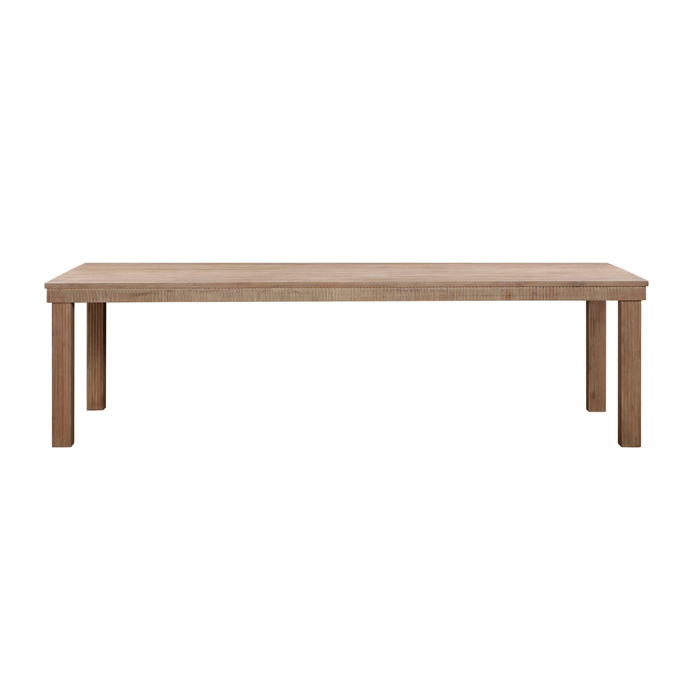 Cassie Natural Outdoor Rectangular Dining Table (75"-108")