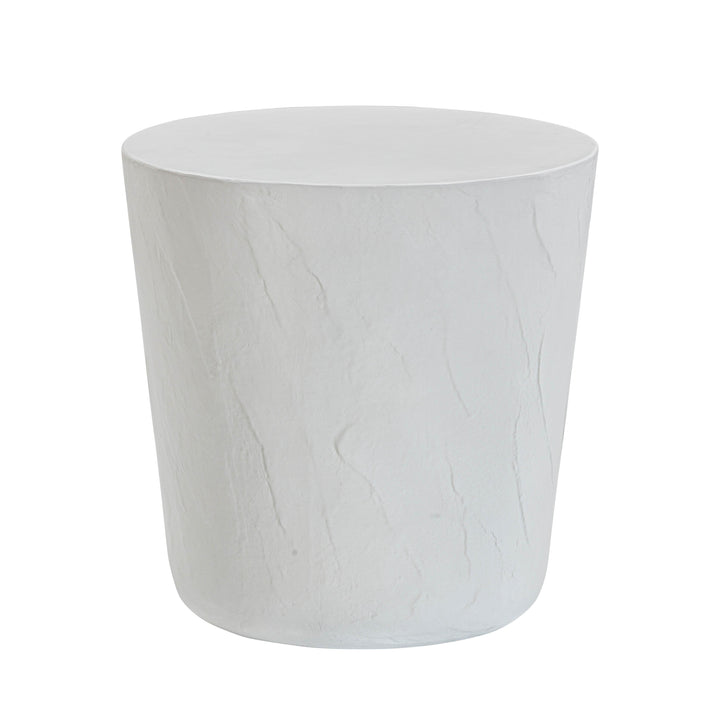 Margot Light Grey Faux Plaster Indoor/Outdoor Concrete Stool