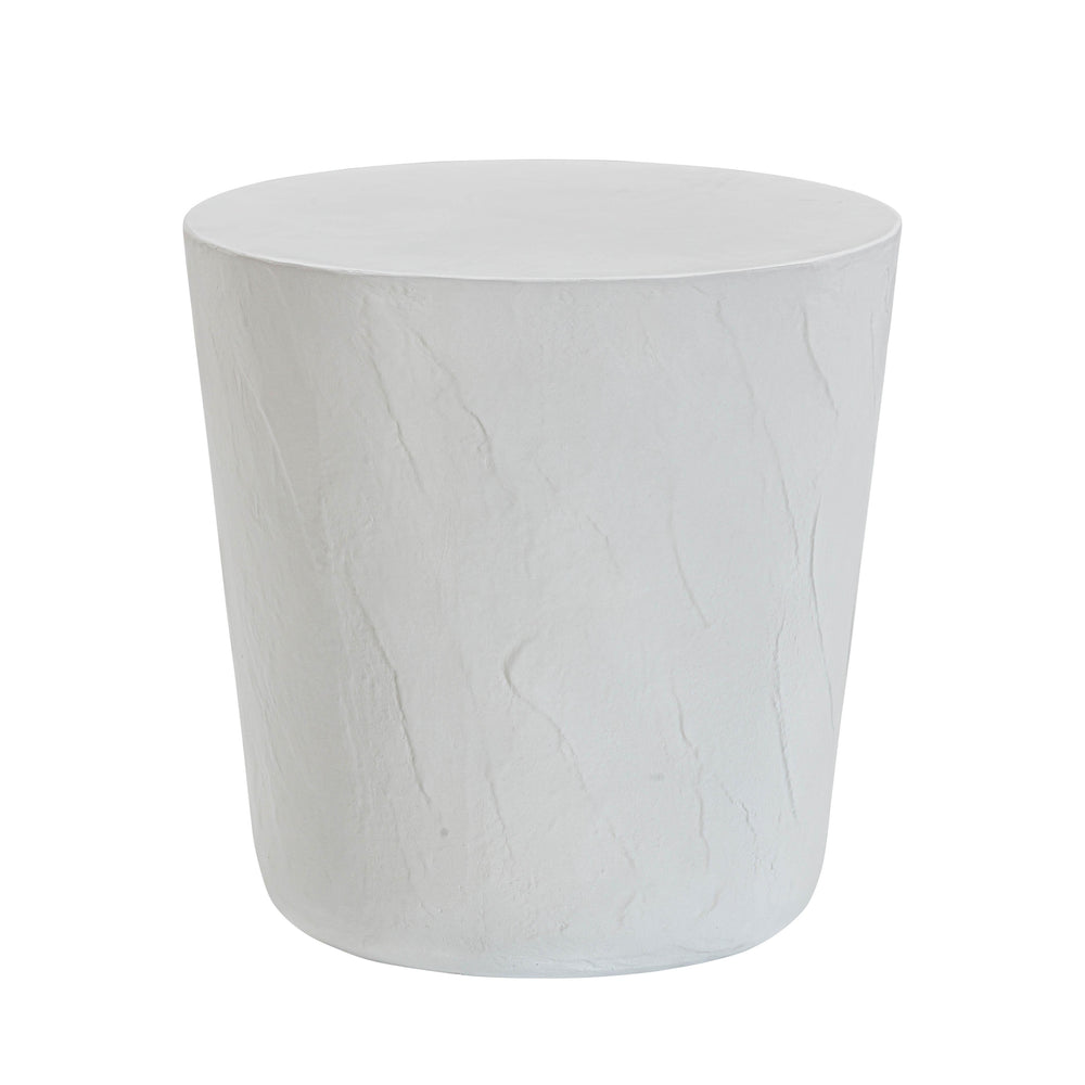 Margot Light Grey Faux Plaster Indoor/Outdoor Concrete Stool
