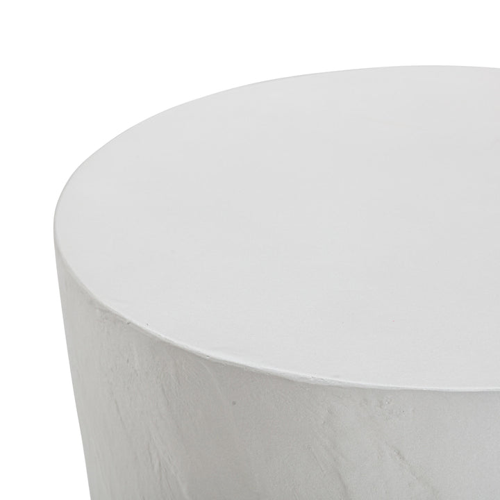 Margot Light Grey Faux Plaster Indoor/Outdoor Concrete Stool
