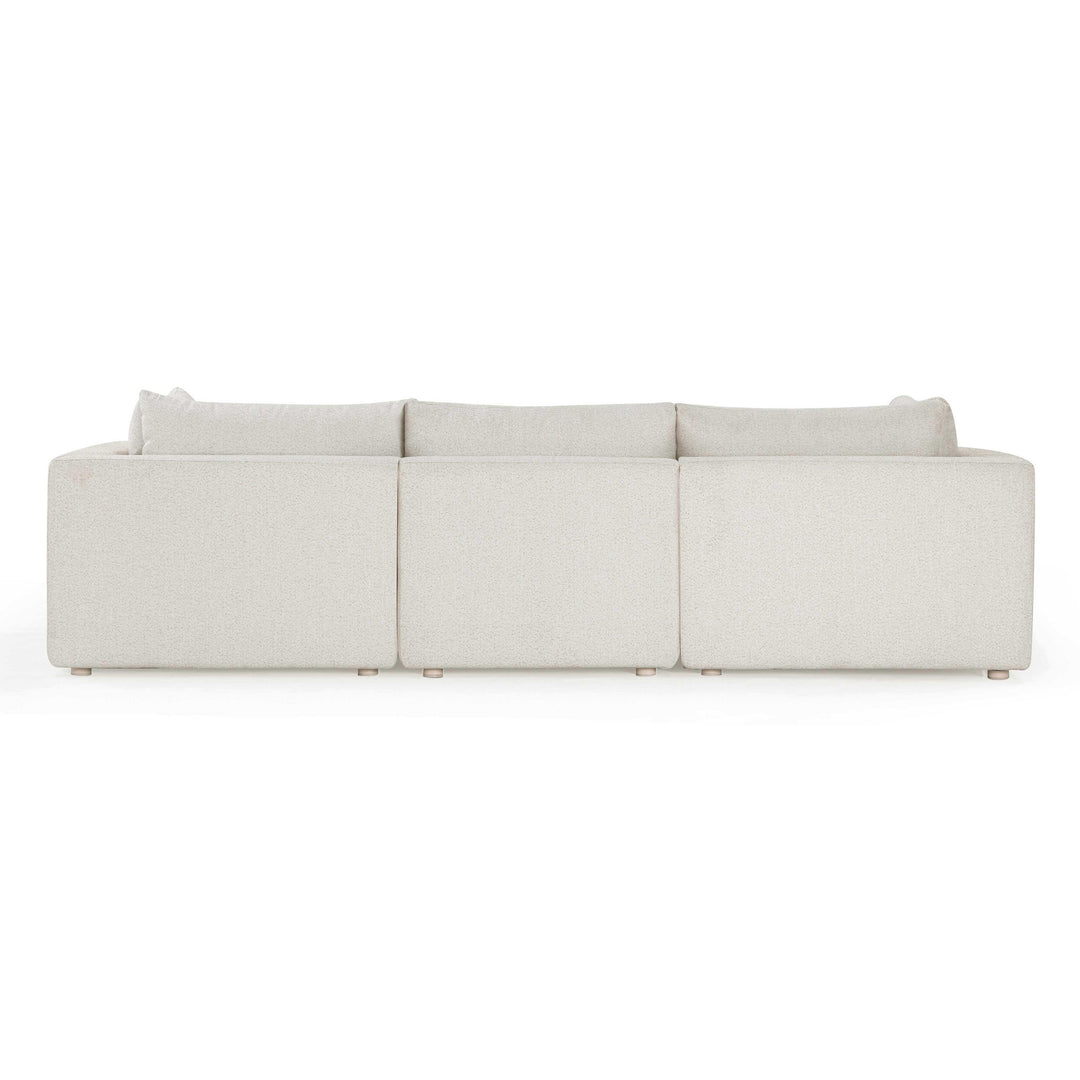 Hangover 4-Piece Cream Performance Fabric Outdoor Modular Sectional