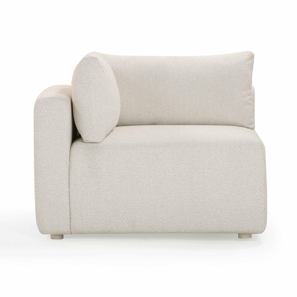 Hangover Cream Performance Fabric Outdoor Modular Corner Chair