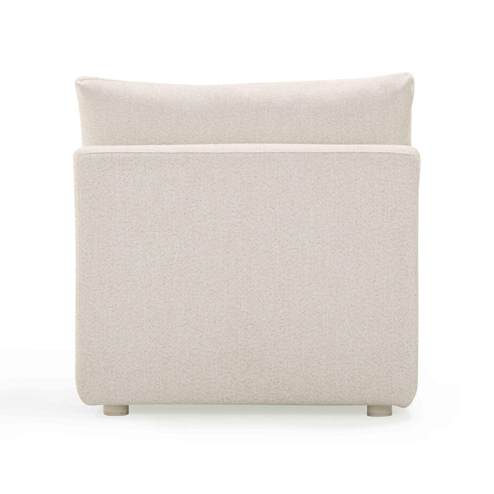 Hangover Cream Performance Fabric Outdoor Modular Armless Chair