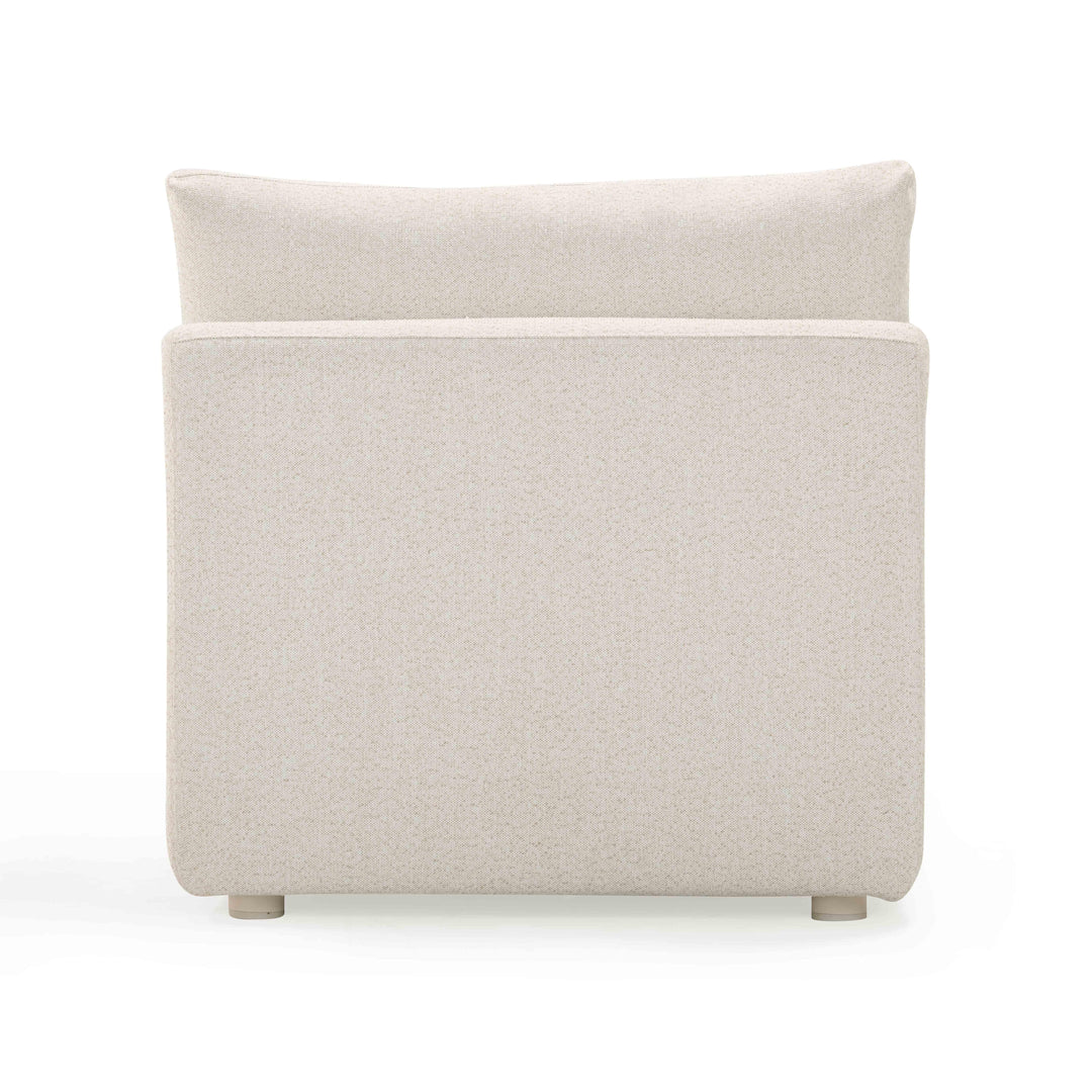 Hangover Cream Performance Fabric Outdoor Modular Armless Chair