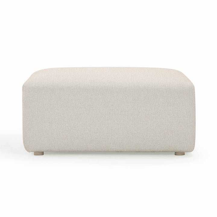 Hangover Cream Performance Fabric Outdoor Ottoman