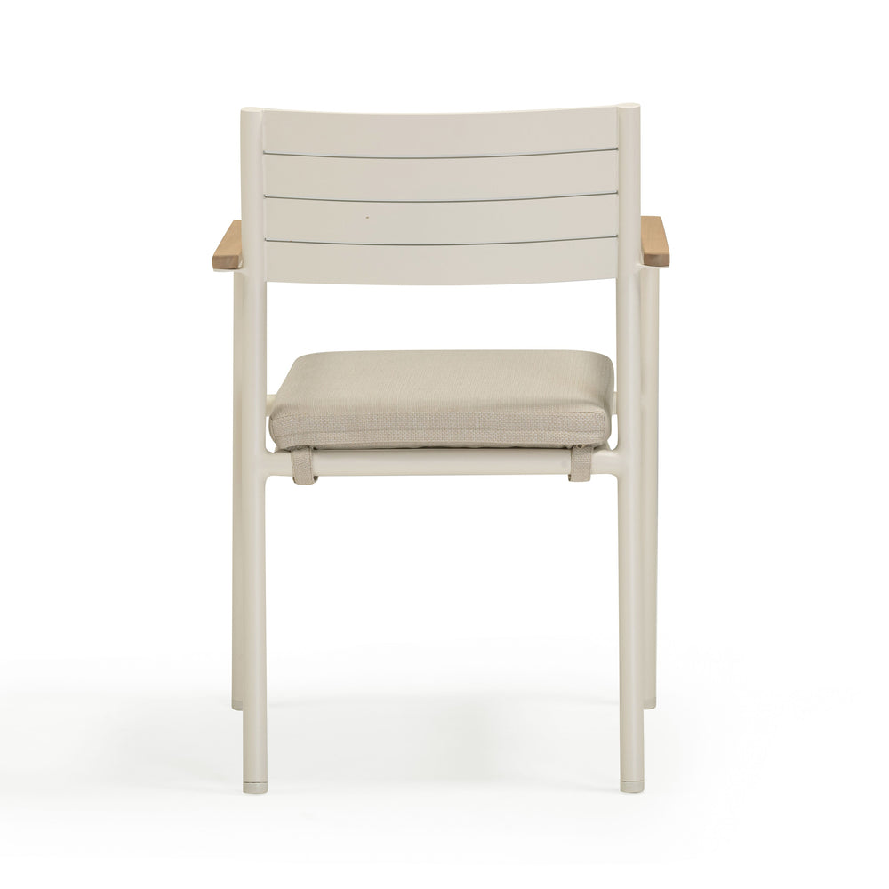 Sardinia Cream Performance Fabric Outdoor Dining Chair - Set of 2