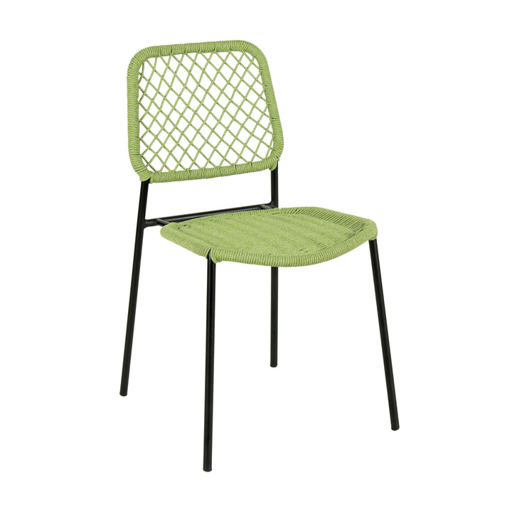 TOV Furniture Lucy Dyed Cord Stackable Outdoor Dining Chair