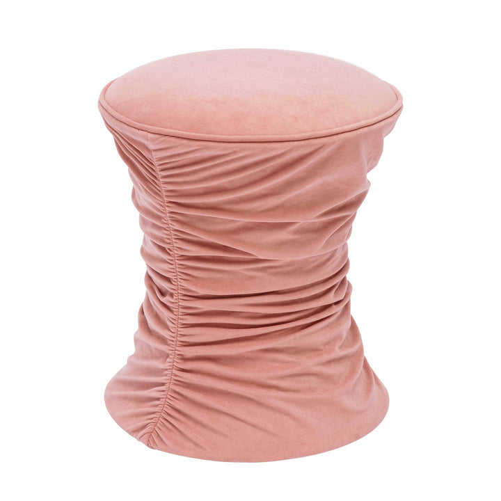 Bounce Ruched Performance Velvet Adjustable Ottoman