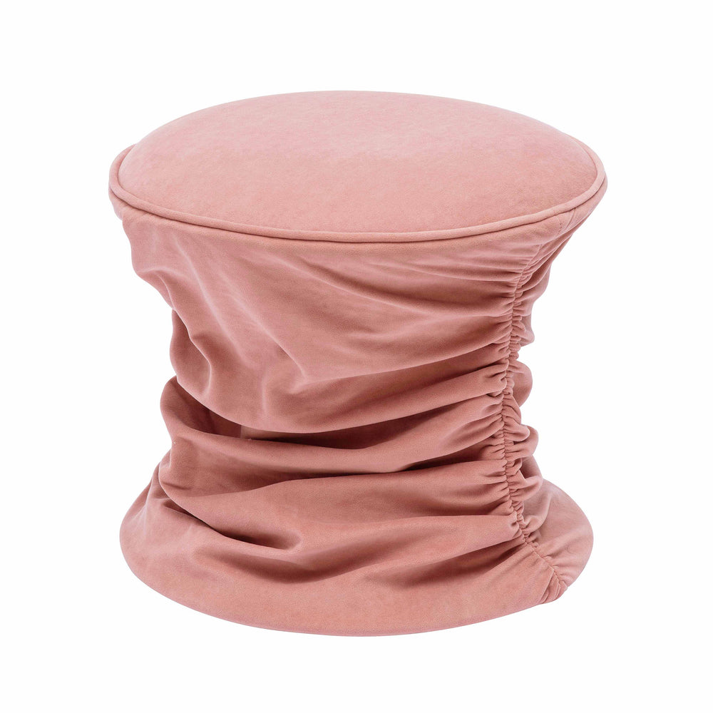 Bounce Ruched Performance Velvet Adjustable Ottoman