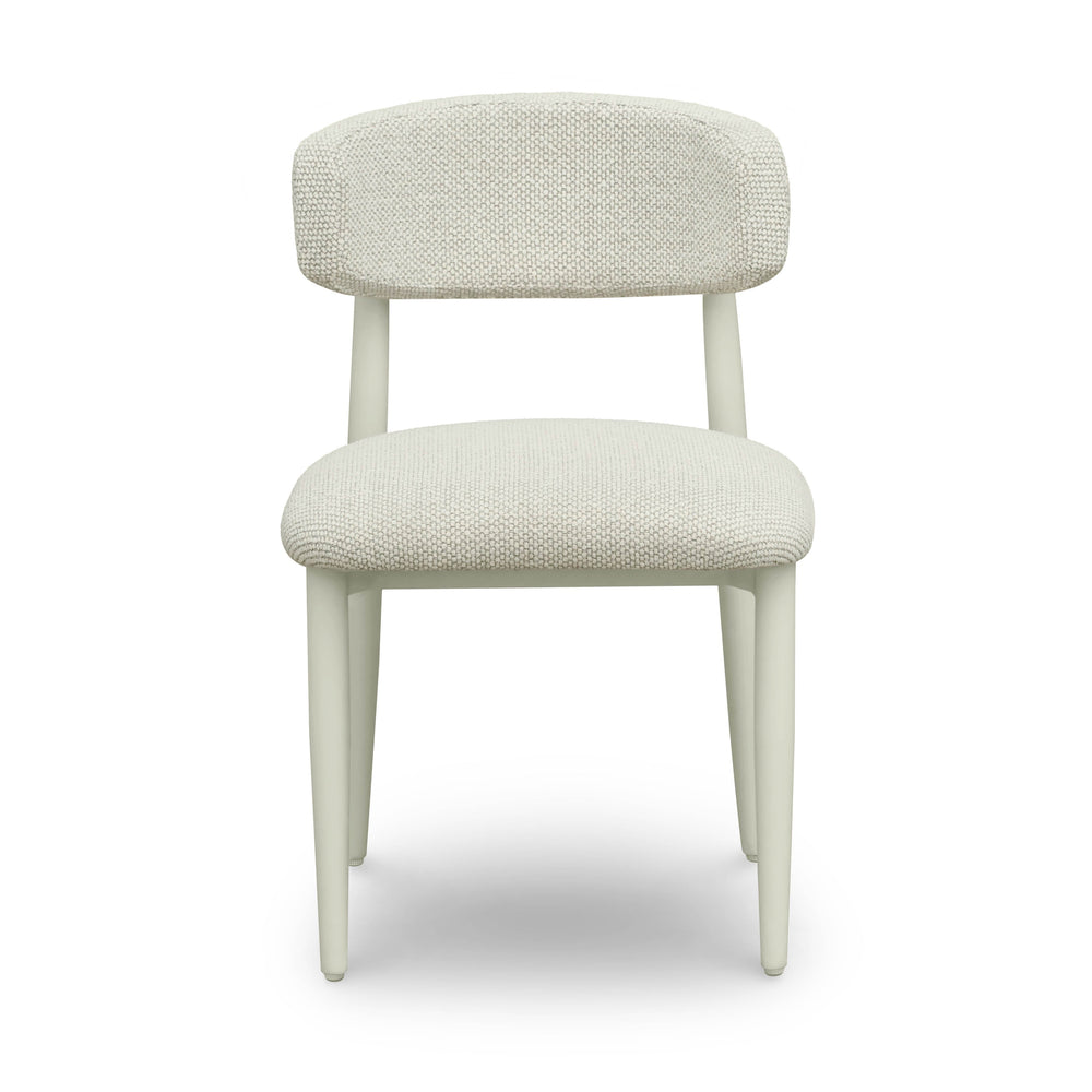 Annika Textured Contract-Grade Fabric Outdoor Dining Side Chair