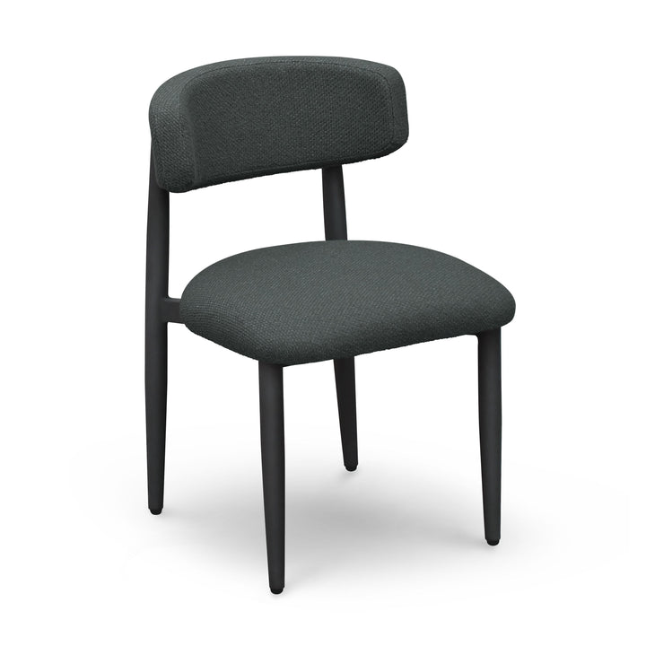 Annika Textured Contract-Grade Fabric Outdoor Dining Side Chair