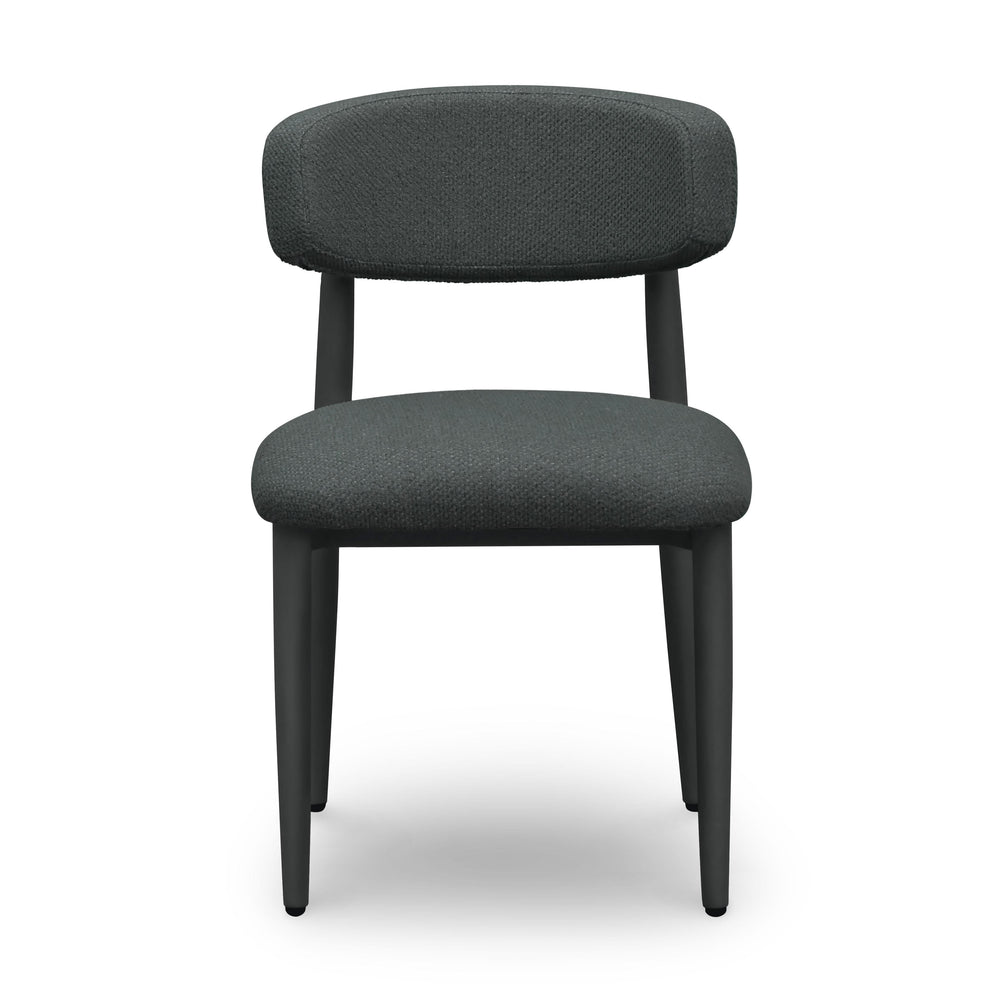 Annika Textured Contract-Grade Fabric Outdoor Dining Side Chair