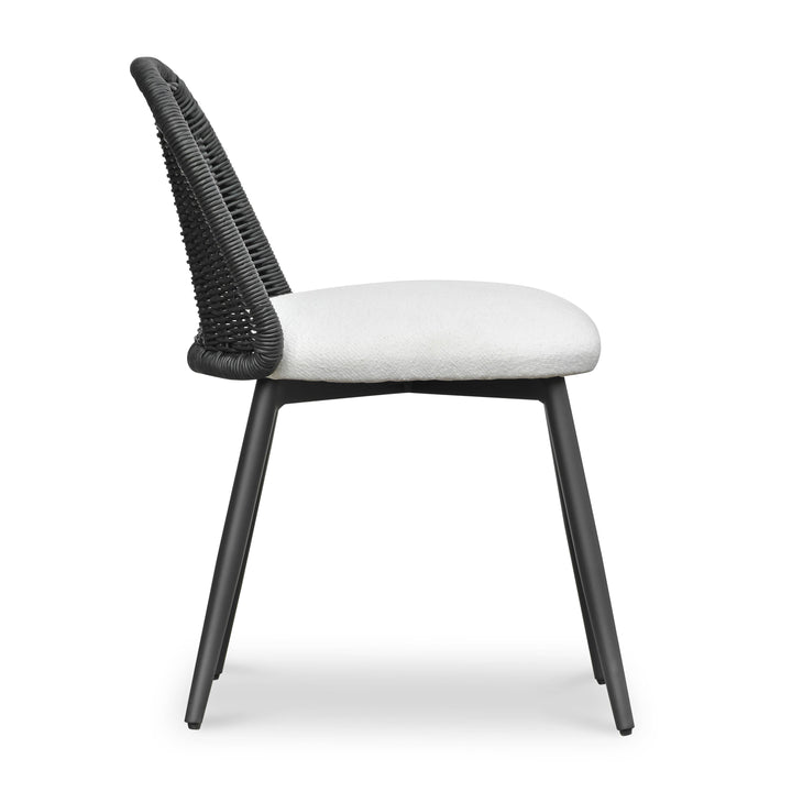 Alexa Rattan Performance Fabric Dining Chair