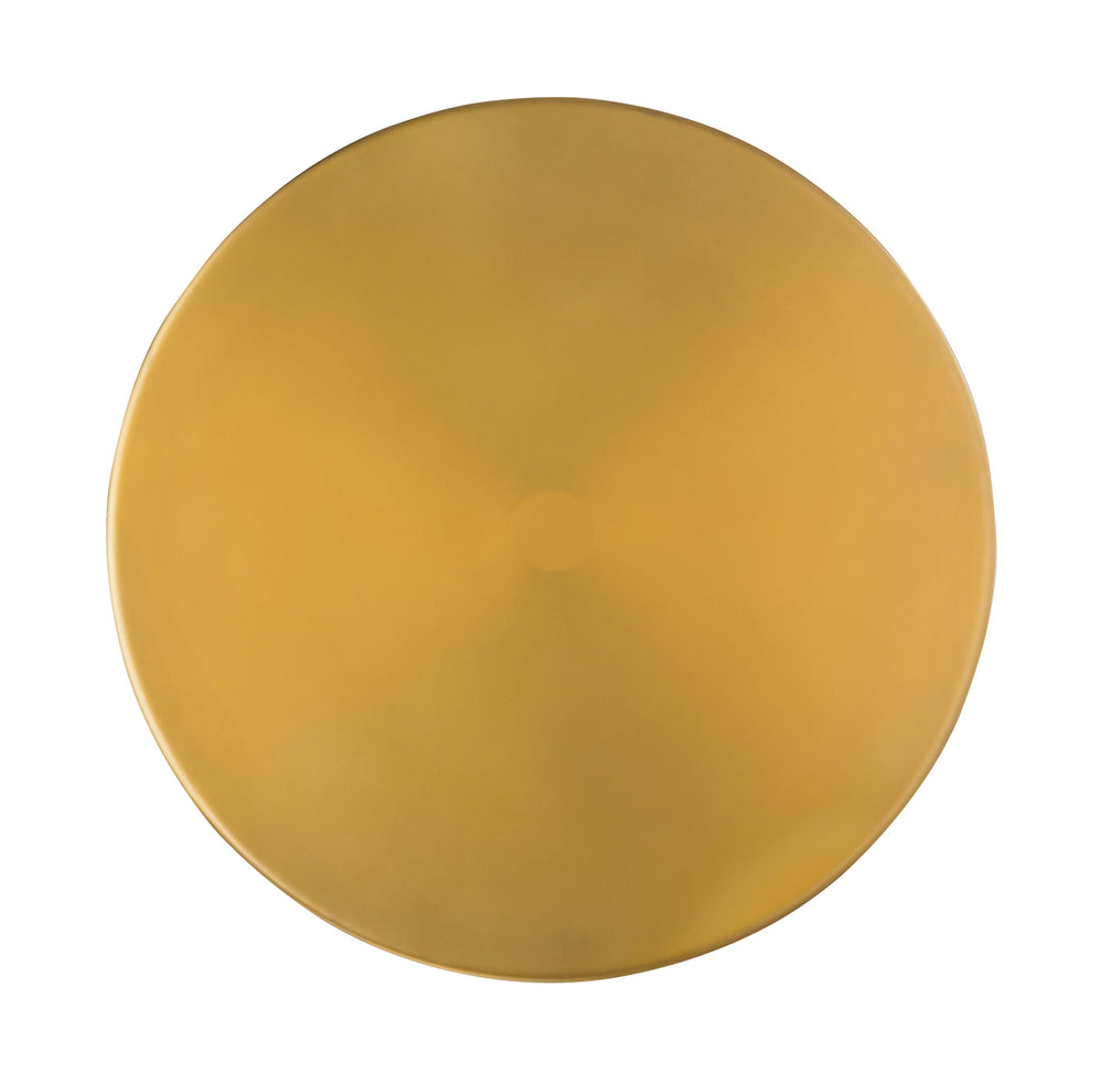 Bubble Glass and Brass Side Table