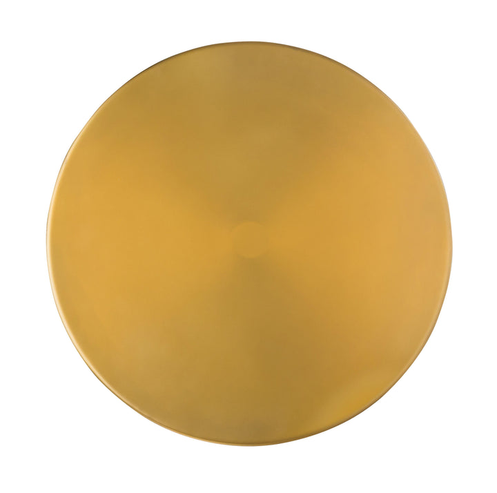 Blaze Glass and Brass Side Table
